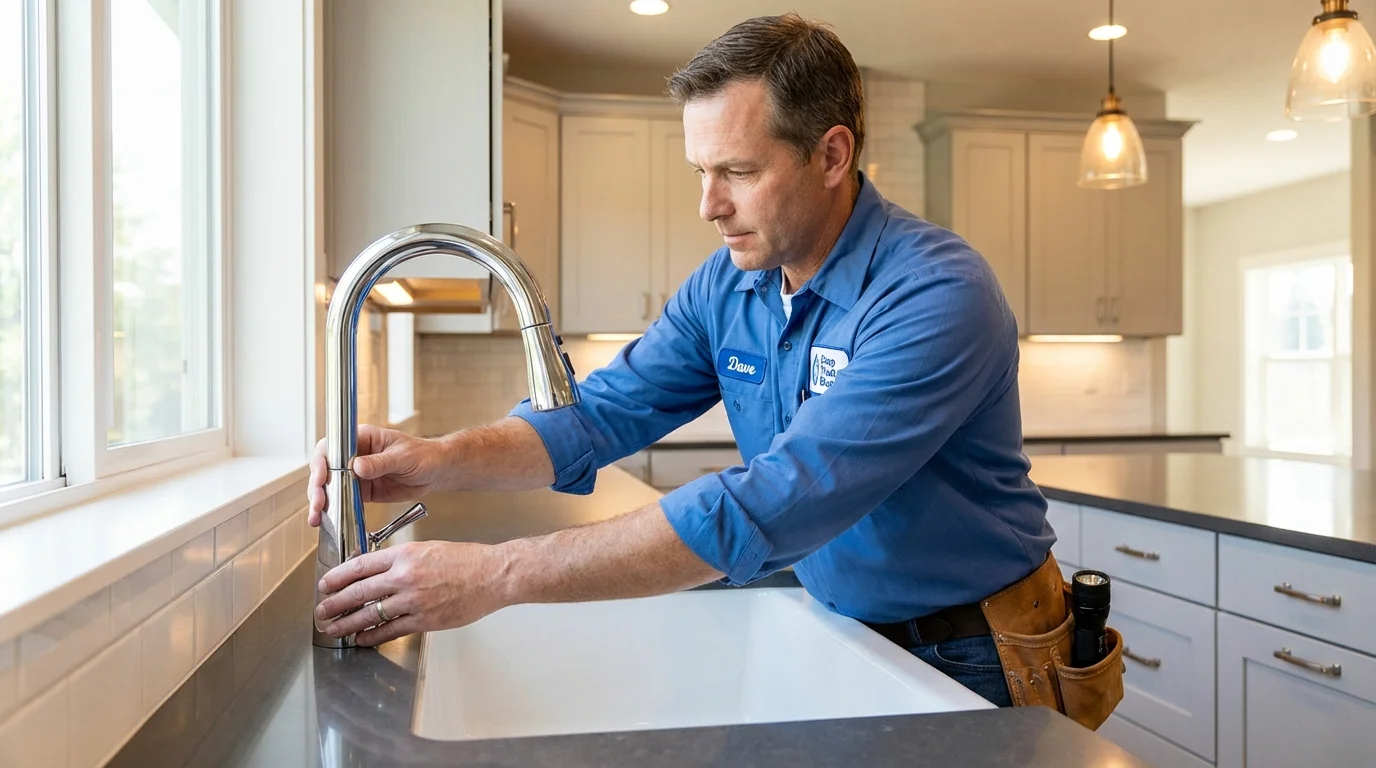 Kitchen faucet installation by Johns Plumbing LLC in Lookout Mountain